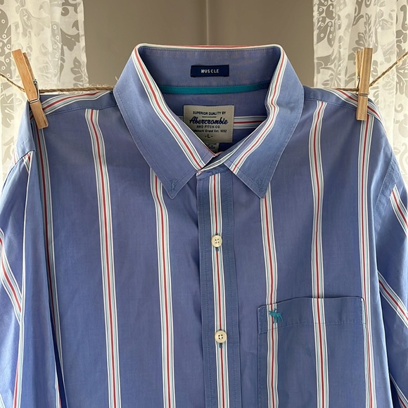 Blue Button Up Dress Shirt - Picture 3 of 4